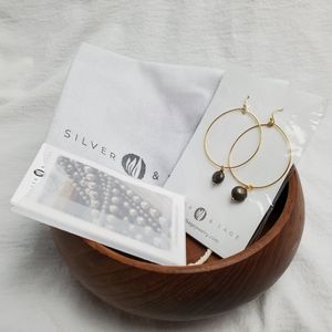 Silver and Sage Drop of Strength Earrings